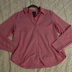 Chaps Pink Gingham Women's Blouse